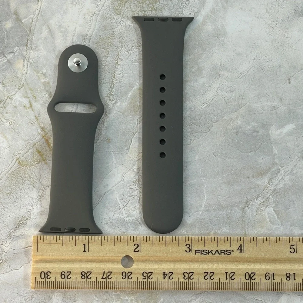 Apple Watch Sport Band 41mm S/M Grey Silicone Strap MKU93AM/A
